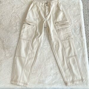 PacSun Pants Womens Small Elastic Waist Cargo Pants Straight Y2K Canvas Color